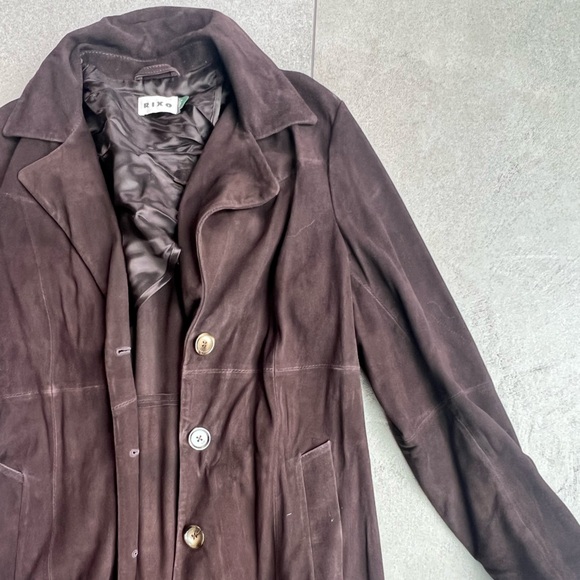 Rixo London Astraea suede coat - Picture 9 of 11